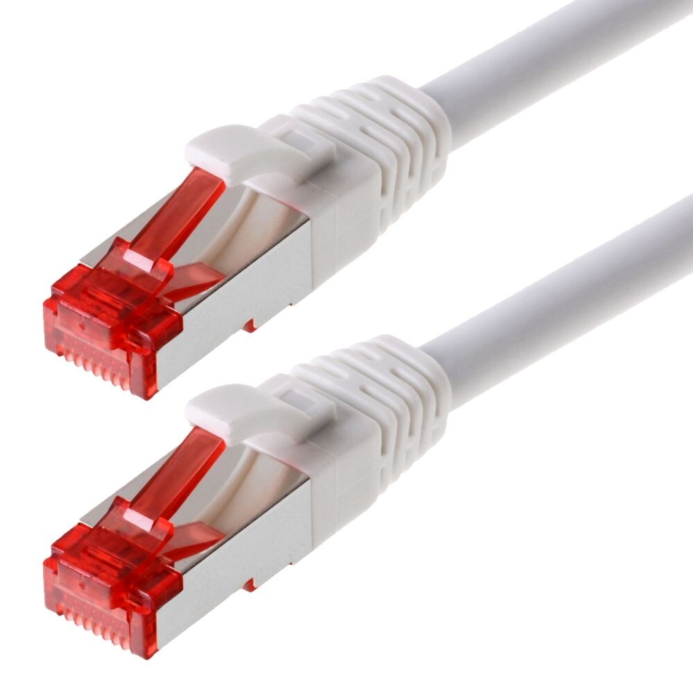 Helos Patchkabel S/FTP Cat 6 weiss 10,0m Image