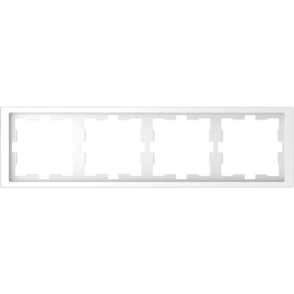 Merten Rahmen 4f.lotosws MEG4040-6535 Image