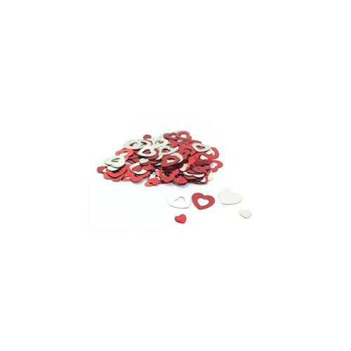 10x Metallkonfetti HERZEN 15gr.