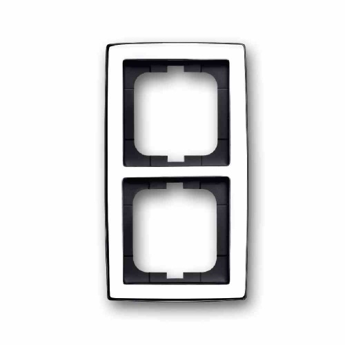 Busch-Jaeger SOLO Rahmen, 2f, chrom, glänzend, Kunststoff, geeignet für Geräteeinbaukanal, geeignet für Unterputz-Installation, Thermoplast Image