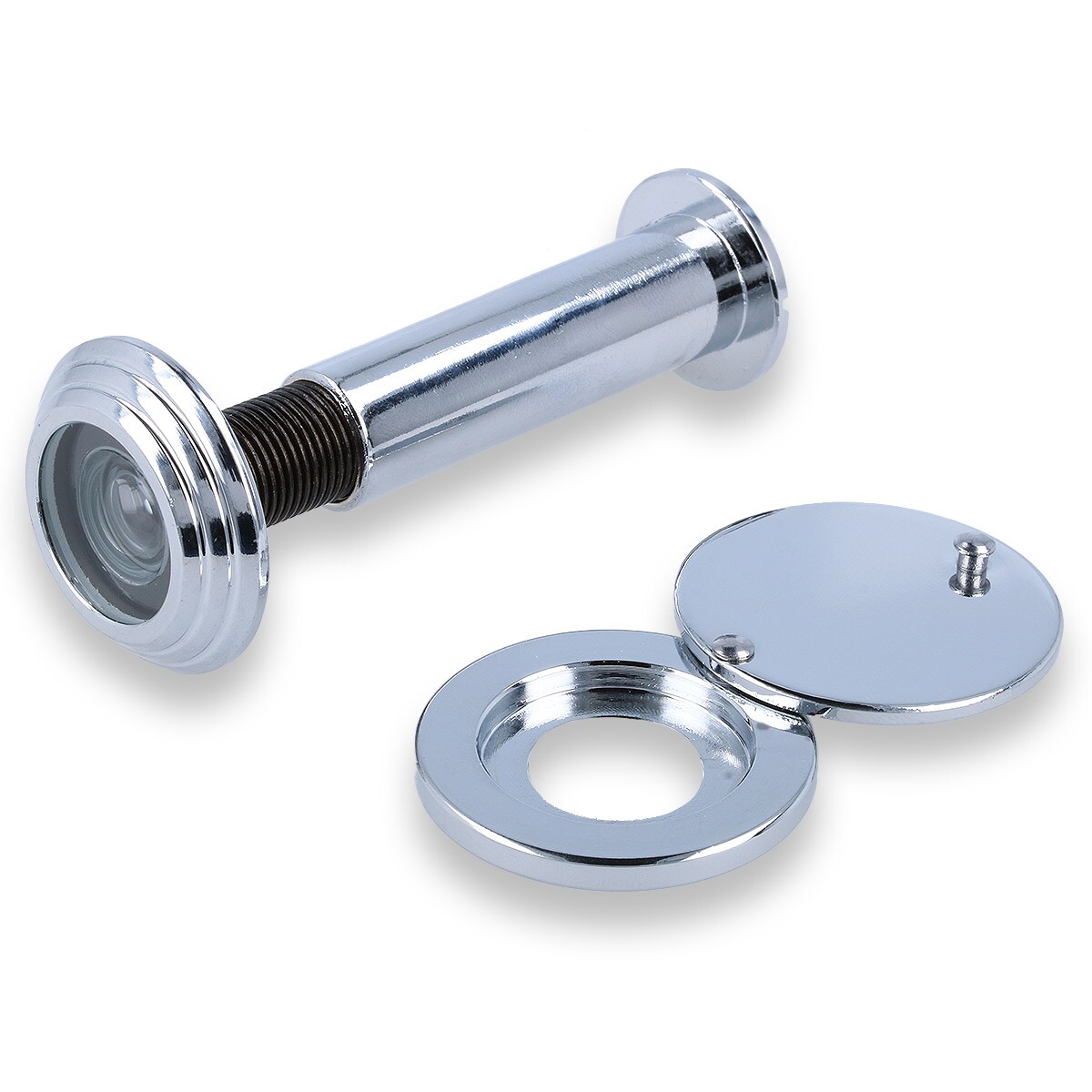 MS Beschläge Chrom glänzend Sicherheits-Türblick Feuerschutz Türspion 55-80mm Türsicherheit Image