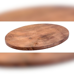 Teller Holz dunkel oval 13,5x10 cm Image