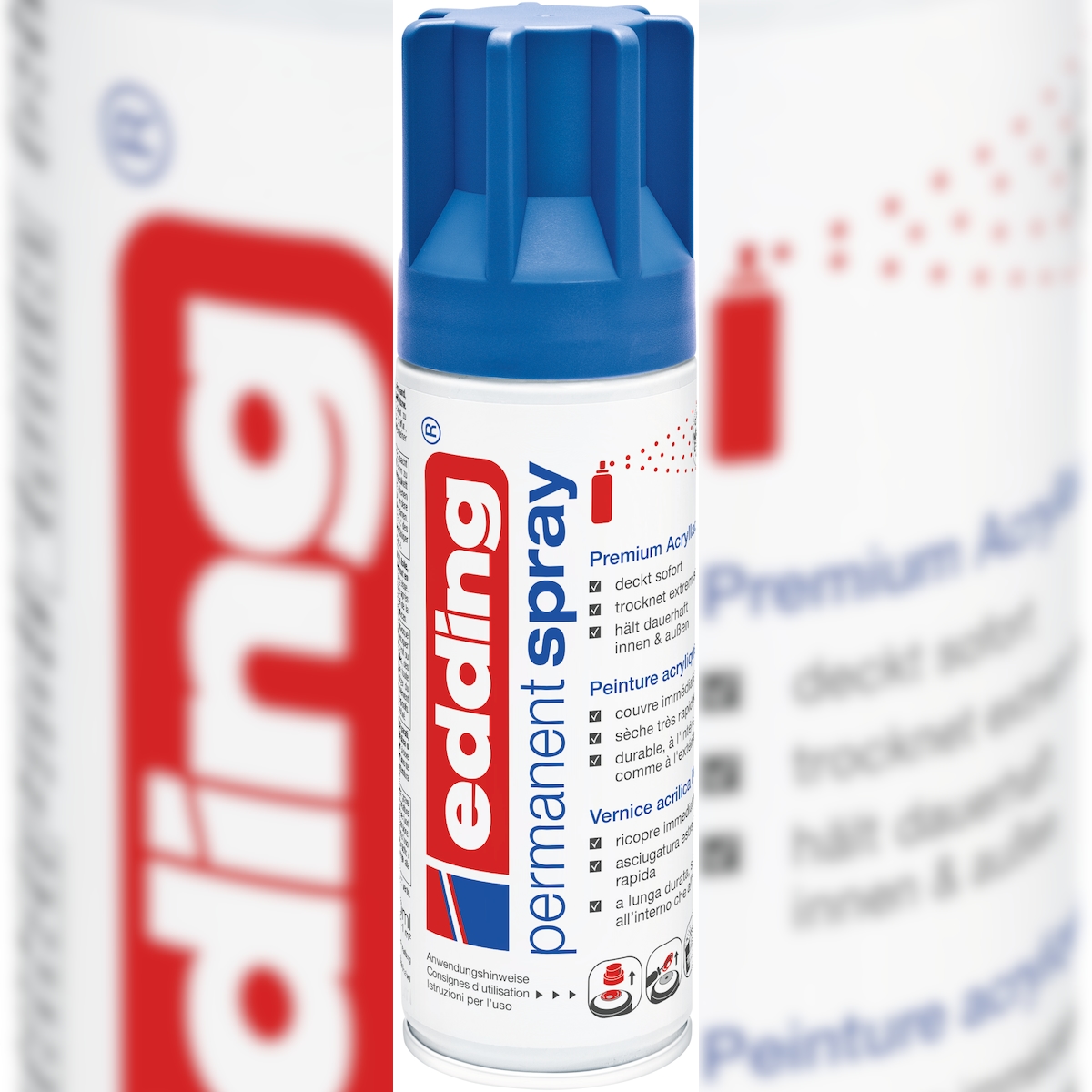 edding 5200 Permanentspray Premium Acryllack enzianblau matt 200 ml Image