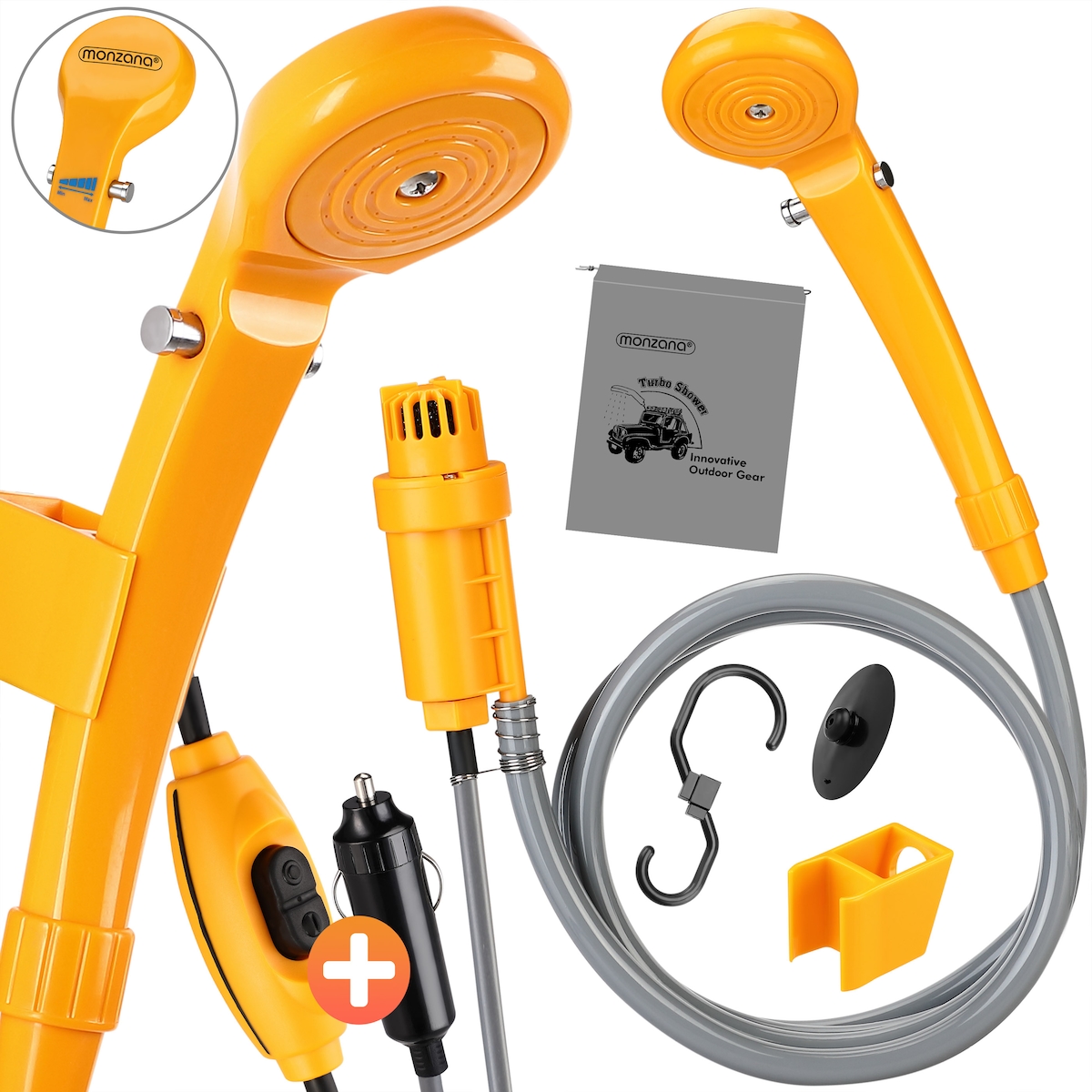 Deuba Campingdusche Tauchpumpe 12 V Camping Auto Outdoordusche Image