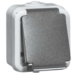 Peha SCHUKO-Steckdose 1-fach gr D 6620 WAB 00306111 Image