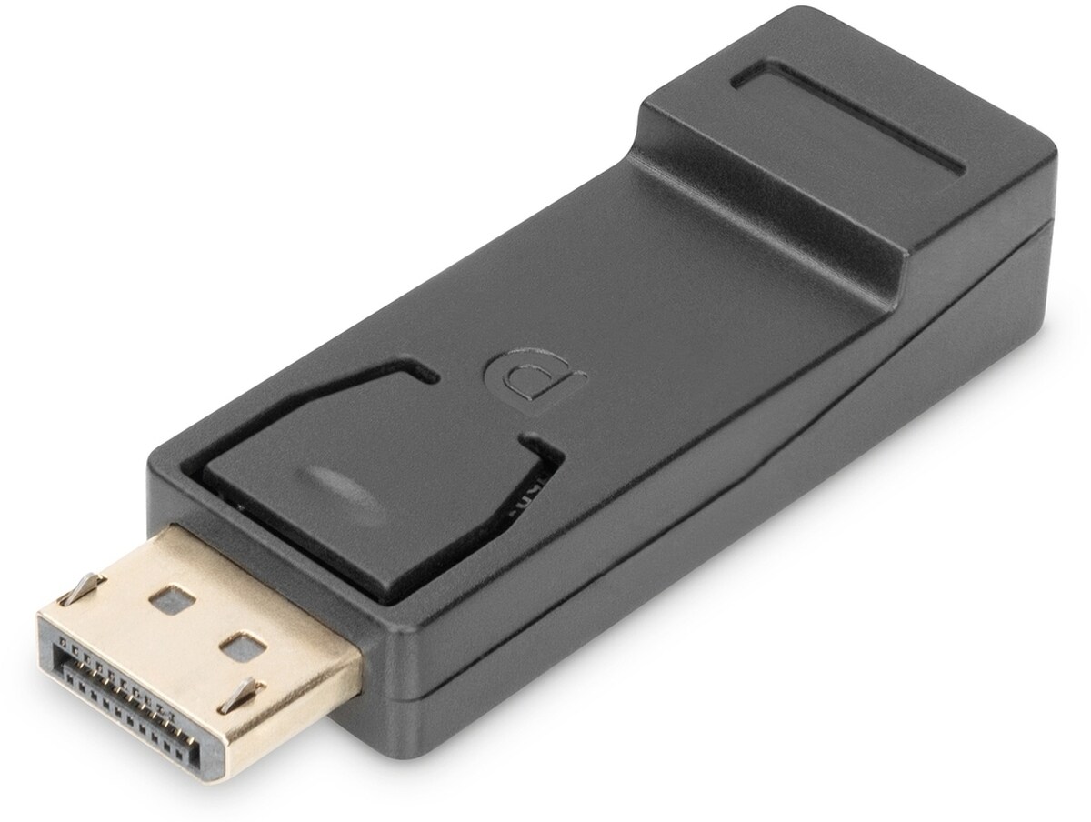 ASSMANN DisplayPort Adapter DP -HDMI Typ A m/Verriegelung sw. Image