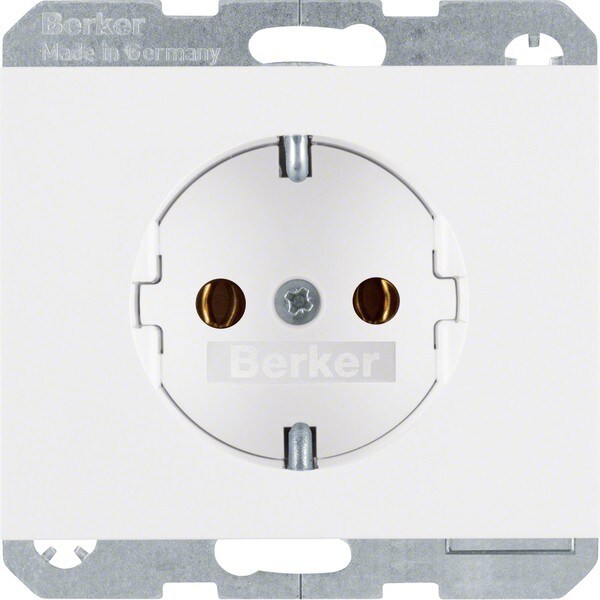 Berker SCHUKO-Steckdose pws/gl 41157009 Image