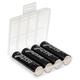 4x XCell Mignon Akku AA LSD Plus Ni-MH 1,2V 2550 mAh low self-discharge + Akkubox