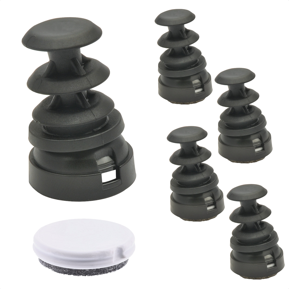 WAGNER QuickClick® 2in1 Gelenkgleiter DUO 4er- zum Einstecken in Rundrohr, Innen Ø 18 mm/Außen Ø 22 mm, DE Ware-15832300 Image