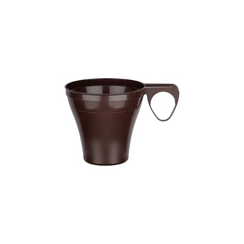 80x Premium Espressotasse Henkeltasse Kaffeetasse 8cl | 80ml braun PS