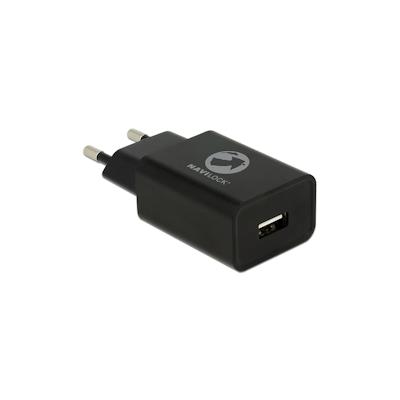 Navilock Netzteil extern USB A Buchse 1x 5 V 2,4 A 12 W schwarz