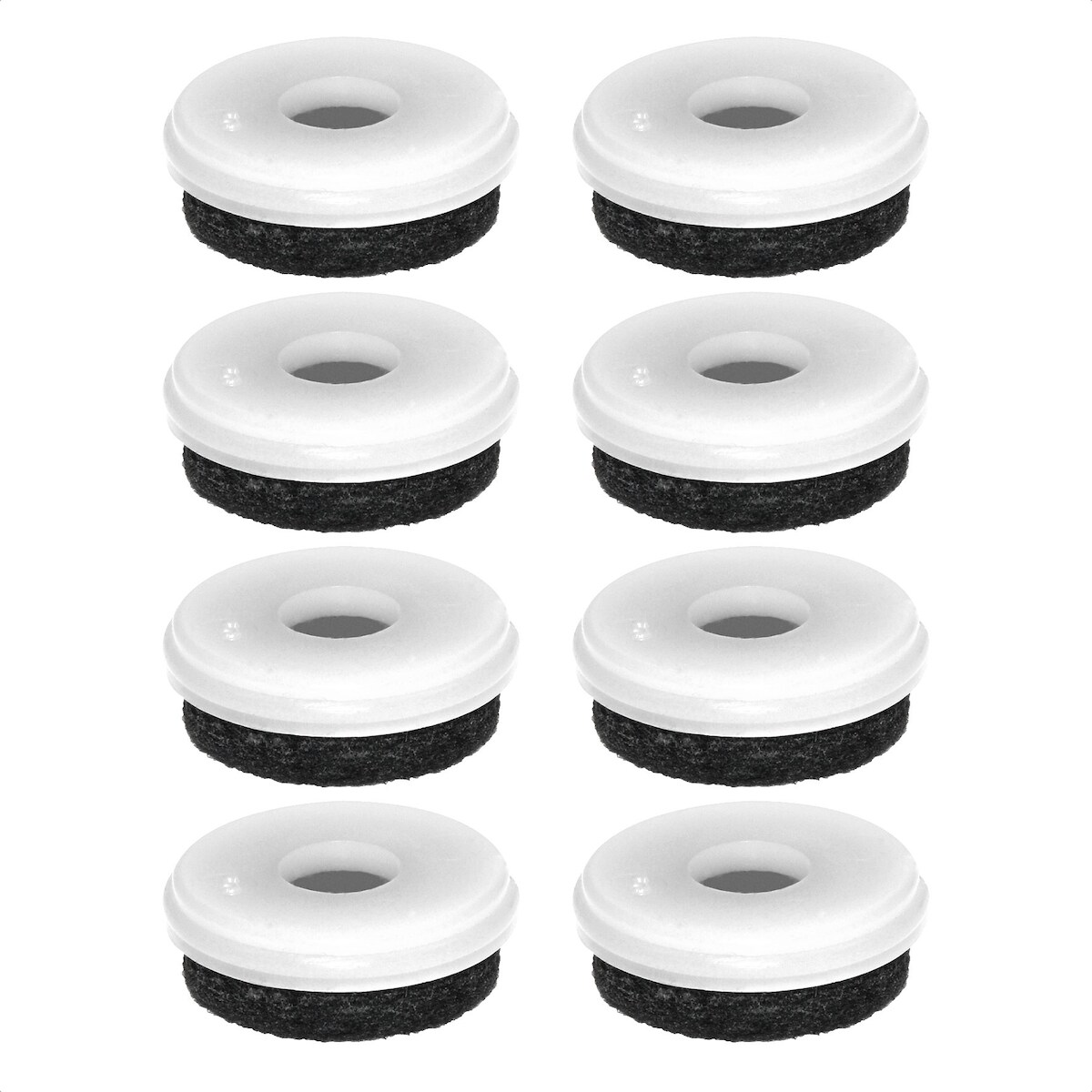 WAGNER QuickClick® Filzgleiter robust NATURAL - 8er-Set Ersatzgleiter Ø 25 mm - für Basis Ø 25 mm - DE Ware - 15802800 Image