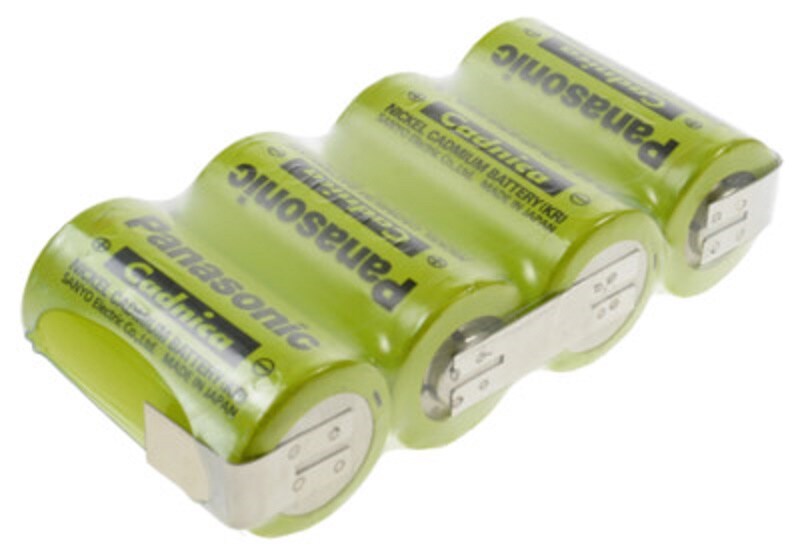 Akkuman Panasonic 4,8V 1800mAh - F1x4 LF Z-Form Zelle Sub-C, KR-1800SCE Image