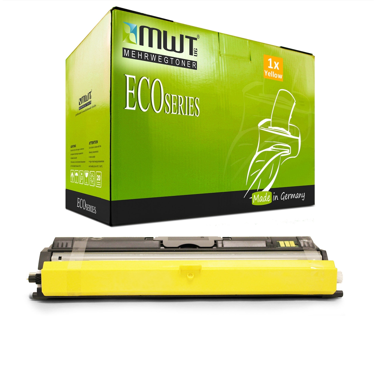 1 Mehrwegtoner kompatible Lasertoner ersetzt OKI 44250721 Yellow Image