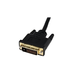 StarTech.com 8in HDMI to DVI-D Video Cable Adapter DVI F/M Videoanschluß / W bis M 20.32 cm abgeschirmt Schwarz Image