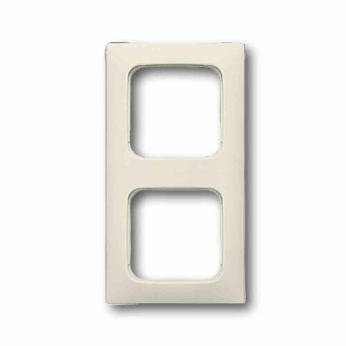 Busch-Jaeger DURO 2000 SI Rahmen, 2f, weiß, glänzend, Kunststoff, geeignet für Geräteeinbaukanal, geeignet für Unterputz-Installation, Kunststoff Image