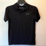 Under Armour Shirts & Tops | Boys Black Under Armour Heat Gear Collared Shirt | Color: Black | Size: Mb