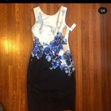 Anthropologie Dresses | Anthropologie Dress Blue And White Floral Size 6 | Color: Blue/White | Size: 6