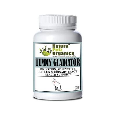 Natura Petz Organics TUMMY GLADIATOR - Digestion, Adjunctive Reflux & Urinary Tract Support* Cat Supplement, 150 count