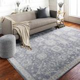 Kanimbla 7'10" Round Traditional Charcoal/Light Gray/Denim/Brown/Dusty Sage/Gray/Light Beige/Fume/Dark Gray/Blue/White/Beige/Medium Gray Area Rug - Hauteloom