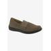 Extra Wide Width Women's Posy Flat by Drew in Tan Canvas (Size 8 WW)