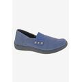 Wide Width Women's Posy Flat by Drew in Navy Canvas (Size 6 1/2 W)