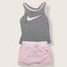 Nike Matching Sets | Nike Matching Set With A Tank Top & Polka Dot Skort Size 2t | Color: Gray/Purple | Size: 2tg