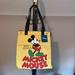 Disney Bags | Disney Mickey Mouse Tote Bag With Tag Never Used | Color: Black/Gold | Size: Os