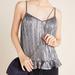 Anthropologie Tops | Anthropologie Amelie Beaded Dark Grey Sparkle Cami Top Women’s Plus Size 14 New | Color: Gray/Silver | Size: 14