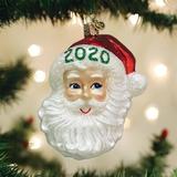 Old World Christmas 2020 Nostalgic Santa Hanging Figurine Ornament Glass in Red/White | 4.25 H x 3.5 W x 2.5 D in | Wayfair 40309