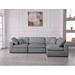 Gray Sectional - Latitude Run® Burrows 119" Wide Reversible Down Cushion Modular Corner Sectional | 32 H x 119 W x 79 D in | Wayfair