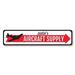 Lizton Sign Shop, Inc Aircraft Supply Metal Sign Metal in Black/Gray/Red | 4 H x 18 W x 0.04 D in | Wayfair 1150-A418