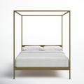 AllModern Aston Canopy Bed Wood in Yellow | 72.01 H x 59.45 W x 82.36 D in | Wayfair 80644842C5344456A5246BC4D3C24BA4