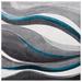 Blue 79 x 0.59 in Area Rug - Wade Logan® Duboistown Abstract Gray/Turquoise Area Rug Polypropylene | 79 W x 0.59 D in | Wayfair