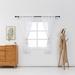 Red Barrel Studio® Goines Geometric Semi-Sheer Thermal Rod Pocket Curtain Panels Polyester in White | 84 H in | Wayfair