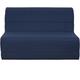 Sans Marque - Banquette bz 140x190 - Tissu bleu marine - melissa