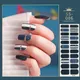 Autocollants colorés pour les ongles accessoires de manucure couverture complète N64 Nail Art