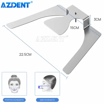 AZDENT-Dentaire orthodontique Occlusal Maxillaire Considérant Fox Jaw Plane Plate 3D