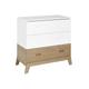 Commode enfant 3 tiroirs Blanc et Chêne