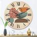 Designart 'Colorful Geometric Abstract Art Collage III' Modern Wood Wall Clock