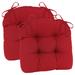 Klear Vu Wicker Solarium Indoor/Outdoor Tufted Chair Cushion Set