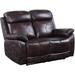 ACME Perfiel Motion Loveseat in 2 Tone Dark Brown Top Grain Leather