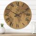 Designart 'Ancient Map of The World III' Vintage Wood Wall Clock