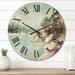 Designart 'Rocks By The Blue Lake' Lake House Wood Wall Clock