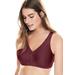 Plus Size Women's Glamorise® Magic Lift® Medium-Impact Wireless Sport Bra 1005 by Glamorise in Wine (Size 42 J)