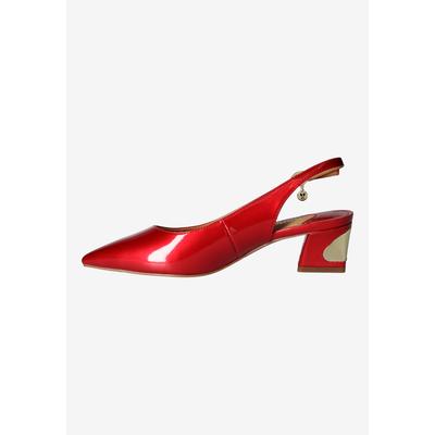 Women's Shayanne Slingback Pump by J. Renee in Red (Size 9 1/2 M)