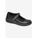 Women's Rose Mary Jane Flat by Drew in Black Black Stretch (Size 6 M)