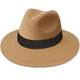 MAYLISACC Womens Straw Panama Hat, Wide Brim Beach Sun Hats Summer Foldable Travel Sunhat UPF50, 1-b-khaki-fk, L