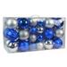 The Holiday Aisle® 40 Piece Ball Ornament Set Plastic in Gray/Blue | 16.97 H x 5.98 W x 9.09 D in | Wayfair 18361D5F707F45F9A5CB677DA1300EDE