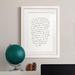 Orren Ellis Letter To A Lover I Premium Framed Matte - Ready To Hang Paper, Solid Wood in Black/Blue/Green | 31.5 H x 23.5 W x 1 D in | Wayfair